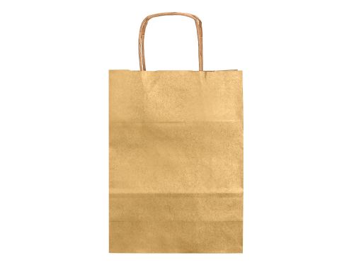 Saco de papel q-connect kraft ouro asa retorcida 240x100x310 mm , Q-connect , 63766 , 8423473882393